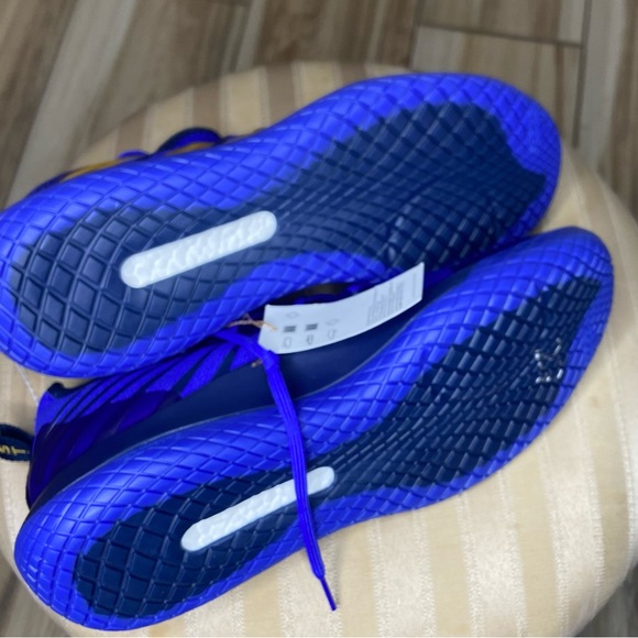 Adidas Stable Next generation Size 12 Colors Royal Blue Gold & Black - Picture 3 of 4